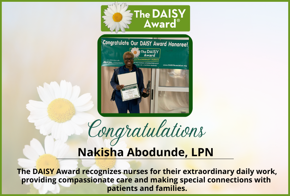 Congratulations to Suburban Hospital’s 2023 DAISY Award recipient!